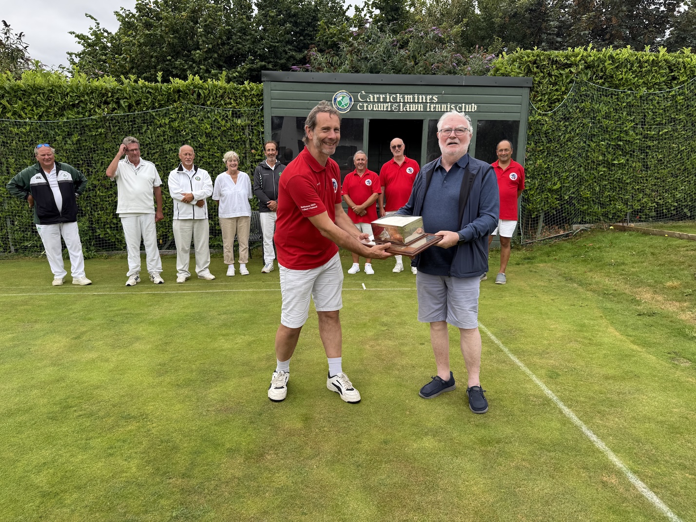Awarding the Trophy